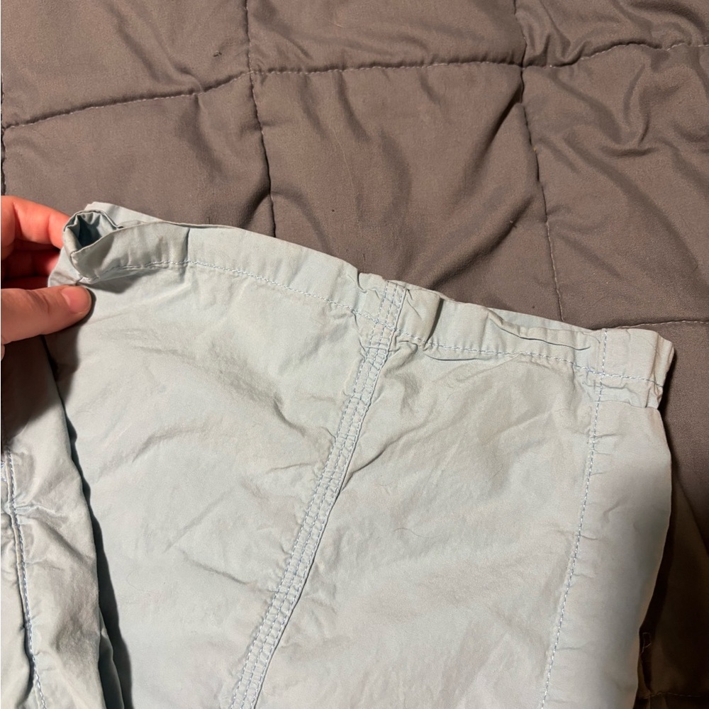 BDG Light Blue Elastic Waist Cargo Pants Womens Size Large - Picture 9 of 9